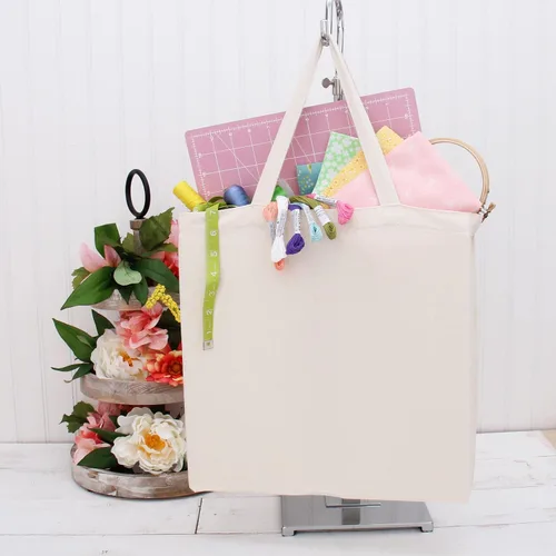 Miniatura 6 de Threadart - Bolsas reutilizables de lona 100% algodón resistentes Paquete de 3 Con asas fuertes que soportan hasta 40 libras Respetuosas