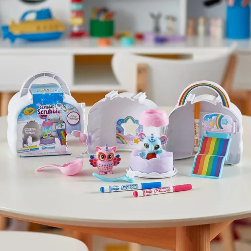 Miniatura 5 de Crayola Scribble Scrubbie Cloud Playset, juguete para niños, para regalo, edades: 3, 4, 5, 6