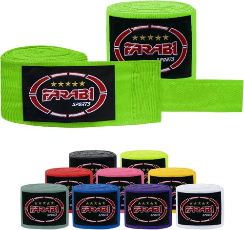 Miniatura 13 de FARABI - Vendas de mano de boxeo para niños, 8.2 ft, vendas de mano junior, envolturas de mano para boxeo, Muay Thai, MMA Boxeo, vendas de mano