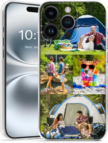 Miniatura 10 de Fundas de fotos personalizadas para iPhone 17 16 15 14 13 12 11 Pro/Pro Max/Plus/Air/Mini - Fabricado en Estados Unidos, diseño personalizado, 7