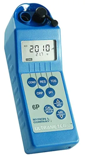 Myron L Conductividad 6PIIFCE, resistividad, TDS, pH, ORP/cloro libre, medidor de temperatura