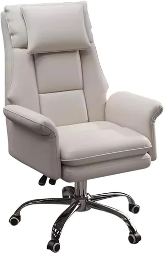 Miniatura 9 de Silla de oficina ejecutiva, silla de oficina grande y alta, silla ergonómica de cuero, sillas de escritorio para oficina en casa, sillas de negro