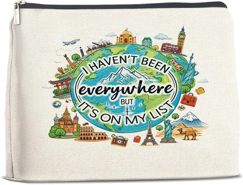 Miniatura 28 de YeleY Art Gifts Makeup Bag for Women, It's a Good Day to Make Art Cosmetic Pouch, Artist Gift Thank You Present Travel Toiletry Bag