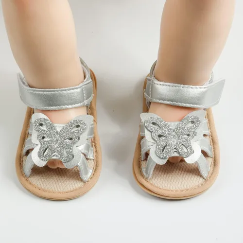 Miniatura 3 de Oamico Sandalias para bebé niña, suela de goma antideslizante suave, sandalias casuales de playa para recién nacidos, con lazo, zapatos de verano