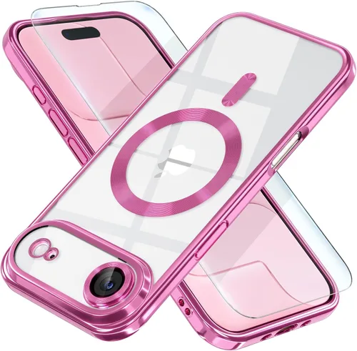 Miniatura 8 de Misea Funda magnética para iPhone 14 compatible con MagSafe [nunca amarillenta] [protección contra caídas de grado militar] protector completo