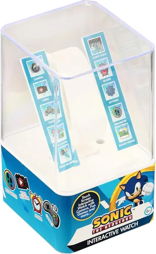 Miniatura 6 de Accutime Niños SEGA Sonic El Erizo Azul Reloj Inteligente Educativo de Pantalla Táctil para Niños, Niñas, Pequeños, 40 mm, Moderno Sonic Star