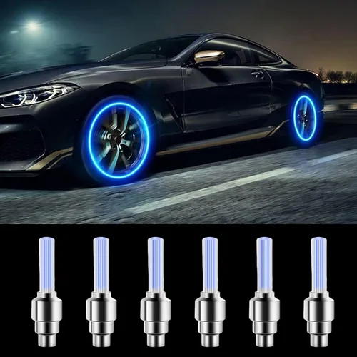 Miniatura 8 de 20 PIEZAS Tapas Fluorescentes para Vástago de Válvula de Neumático - Cubiertas Luminosas para Neumáticos de Vehículos Universales - Accesorios