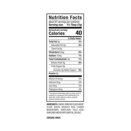 Miniatura 3 de Cebollas frescas gourmet crocantes de Fresh Gourmet 24 onzas Bajo en carbohidratos Snack crujiente y aderezo para ensaladas