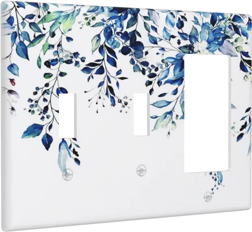 Miniatura 104 de Placa Decorativa de Pared Beige Boho de Mediados de Siglo Sol Abstracto 1-Gang Retro Años 70 Arte Geométrico Moderno con Arco Eléctrico Interruptor