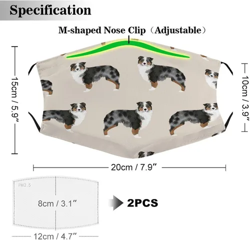Miniatura 2 de JZDACH Máscaras protectoras a prueba de polvo para hombres y mujeres, bandanas duraderas, pasamontañas, bufanda, polaina