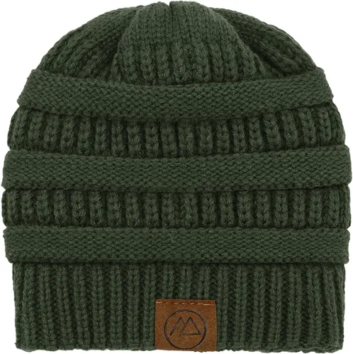 Miniatura 5 de Gorros de invierno con forro de satén para mujer, gorro de invierno con forro de seda para invierno, cálido gorro de punto con puños