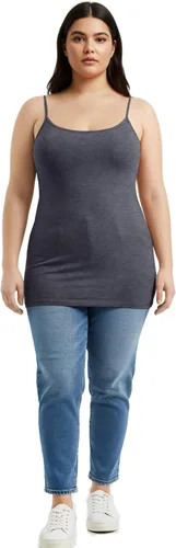 Miniatura 20 de Emmalise Camisola larga casual básica para mujer, con tirantes ajustables, top en capas