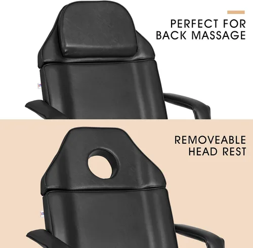 Miniatura 8 de Artist hand Cama facial para mesa de masaje esteticista, cama de belleza, silla estética médica para tatuajes con 3 ajustes eléctricos de motor