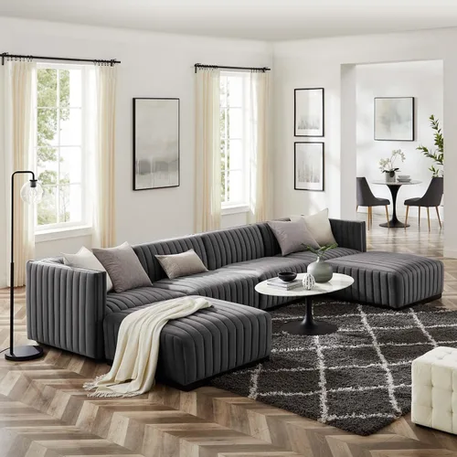 Miniatura 50 de Modway Conjure Seccional, Oro Negro