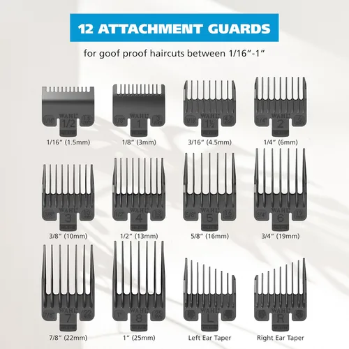 Miniatura 6 de Wahl Clippers Home Pro - Cortapelos recargable sin cable para hombres con cuchillas de corte de pelo de precisión y protectores de fijación seguros