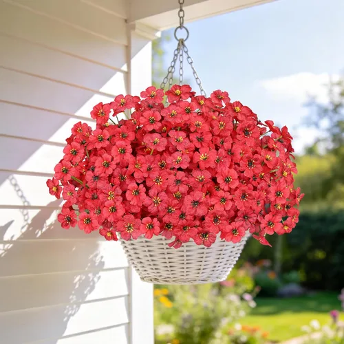 Miniatura 61 de AmyHomie 16 paquetes de flores artificiales de eucalipto negro para exteriores, resistentes a los rayos UV, flores sintéticas que no se decoloran