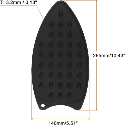 Miniatura 2 de HARFINGTON 2 almohadillas de silicona para planchar multiusos, resistente al calor, placa de descanso de hierro para tabla de planchar, resistente