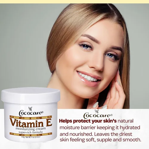 Miniatura 2 de Cococare Crema hidratante de fórmula súper rica con vitamina E - Hidratante de piel de alta potencia - 4 onzas