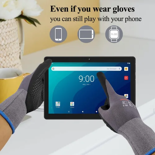 Miniatura 3 de Guantes de trabajo de seguridad Gasoline con revestimiento de nitrilo de microespuma extra, 12 pares, guantes de nailon y spandex sin costuras