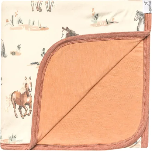 Miniatura 28 de Copper Pearl Manta de bebé de tres capas: edredones suaves para bebés para niños y niñas, transpirable, acogedora, manta para niños pequeños