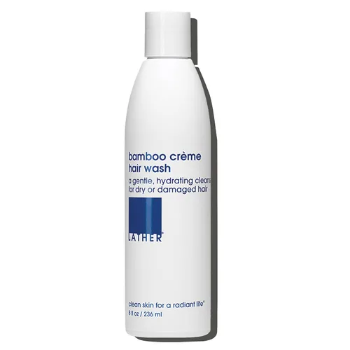 LATHER Bamboo Crème Hair Wash | Champú de aceites esenciales | Champú para hombres y mujeres | Acondicionador natural, orgánico y sin sulfato |