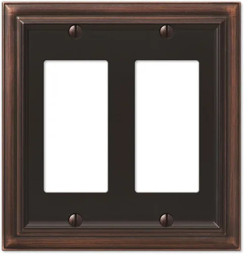 Miniatura 23 de Amerelle 94BW Continental - Placa de pared, 1 en blanco, metal fundido, blanco, 1 paquete