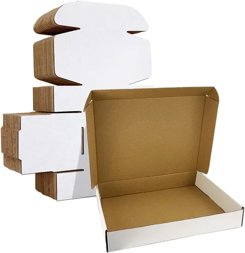 Miniatura 42 de HORLIMER Paquete de 40 cajas de envío de 5 x 5 x 5, caja de cartón corrugado blanco para correo, embalaje, pequeñas empresas
