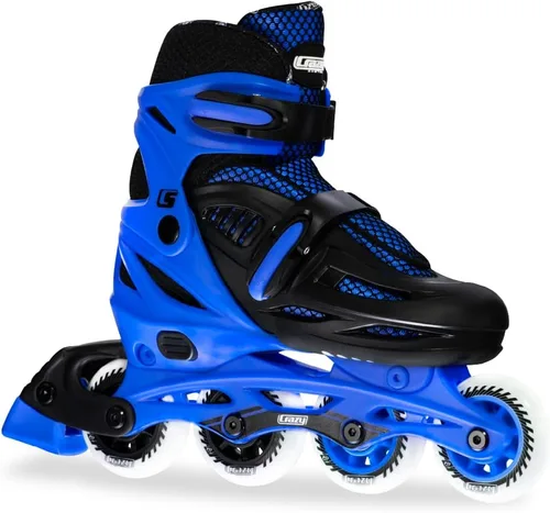 Miniatura 9 de Crazy Skates Patines en línea ajustables que se ajustan para adaptarse a cuatro tamaños Black