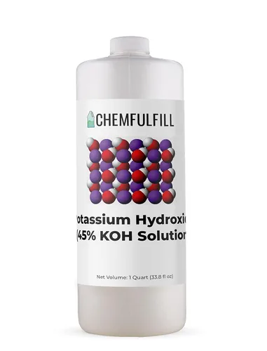 Miniatura 4 de Hidróxido de potasio Chemfulfill 45% – (KOH 45%) (galón (128 fl oz))