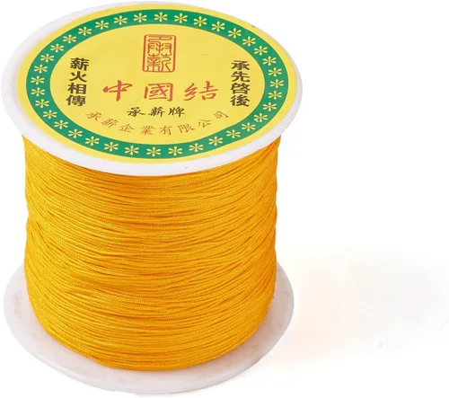Miniatura 9 de Cordón de nailon trenzado de 150 yardas, cuerda roja de 0.020 in para pulsera, hilo de cuentas de nailon para collar Kumihimo, joyas, borlas