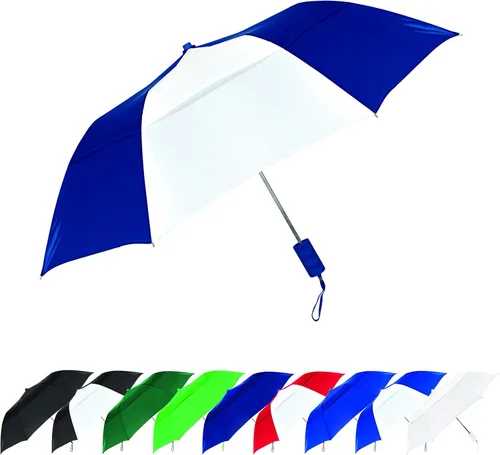 Miniatura 22 de STROMBERGBRAND UMBRELLAS Paraguas de viaje plegable y compacto de 42 pulgadas con ventilación, resistente y duradero, ligero, para lluvia, viento