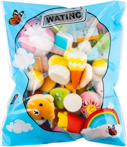 Miniatura 6 de WATINC Juguetes para apretar, 70 unidades, regalos de cumpleaños para niños, recuerdos de fiesta, de simulación de levantamiento lento, para aliviar