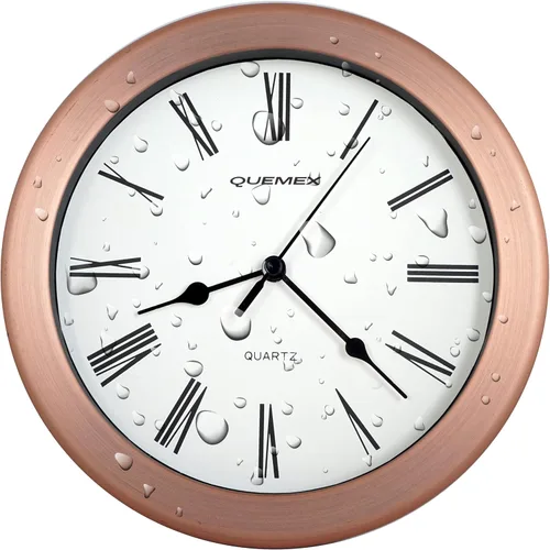 Miniatura 10 de JUSTIME Reloj de pared resistente al agua de 8.5 pulgadas para baño, cocina, barco, caravana, silencioso, sin tictac, funciona con pilas, montaje