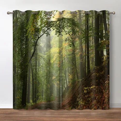 Miniatura 13 de Jekeno - Cortinas opacas retro de música con tema de notas musicales impresas, cortinas decorativas para amantes de la música, dormitorio, sala