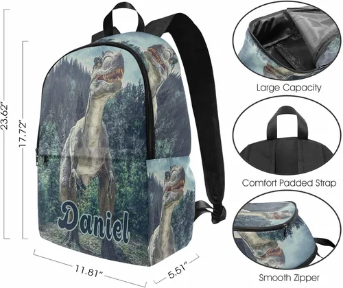 Miniatura 143 de Texto personalizado Elefante desgaste gafas mochila mochila mochila casual Daypack bolsa para mamá niñas, color86-4, Mochilas Daypack