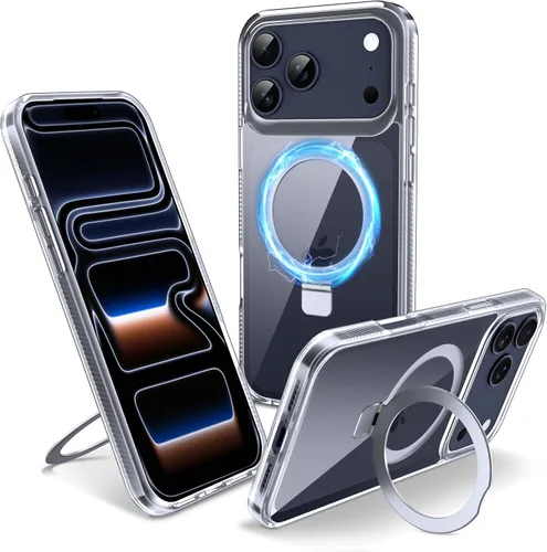 Miniatura 22 de Funda magnética para iPhone Air – [Soporte invisible integrado] [Compatible con MagSafe] [Protección contra caídas de grado militar] Cubierta