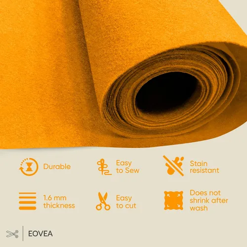 Miniatura 2 de EOVEA - Tela de fieltro acrílico de The Yard - Hojas de fieltro suaves y duraderas de 72 pulgadas de ancho y 0.063 in de grosor para manualidades