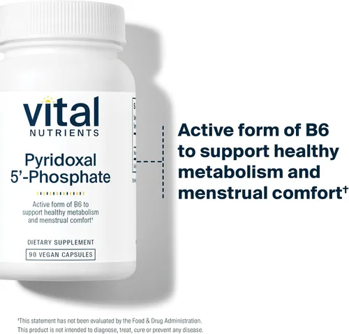 Miniatura 3 de Vital Nutrients - Pyridoxal-5 Fosfato - Vitamina activada B6-90 Cápsulas Vegetarianas por Botella - 50 mg