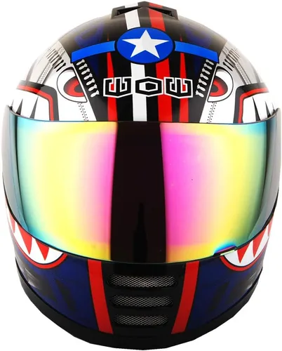Miniatura 3 de WOW Casco integral para motocicleta, bicicleta urbana BMX MX para niños: HKYB15