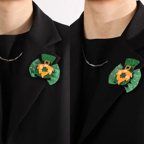 Miniatura 5 de Horquillas para el día de San Patricio, horquillas de trébol, accesorios para el cabello irlandeses, accesorios para el cabello de trébol, lindos
