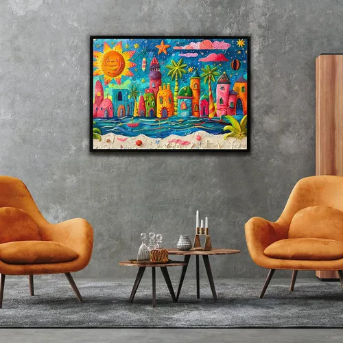 Miniatura 4 de Sunny Beach Puzzles para adultos de 1000 piezas, rompecabezas para adultos, juguetes desafiantes para adultos, rompecabezas imposible, rompecabezas