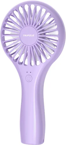 Miniatura 11 de TriPole Mini ventilador de mano portátil con 3 velocidades, batería de viento fuerte, ventilador de mano para viajes de viaje, conciertos al aire