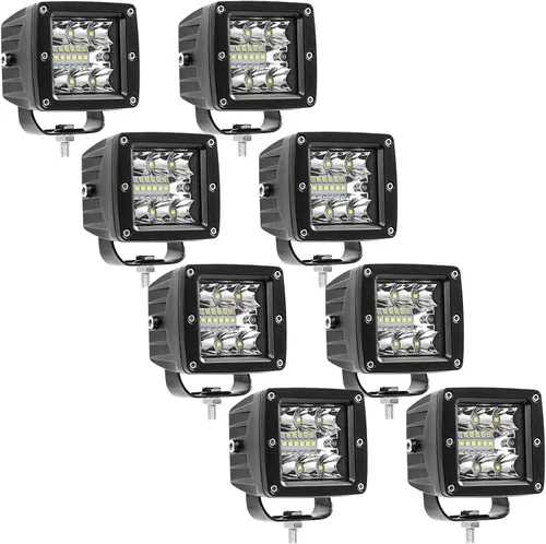Miniatura 10 de Barra de luz LED cúbica de 3 pulgadas, 36W, combo de foco y inundación, luces de conducción todoterreno para camioneta, barco, RZR, ATV, UTE, UTV