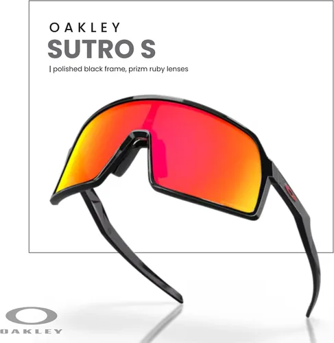 Miniatura 94 de Oakley Sutro OO9406 / OO9462 - Lentes de sol para hombre, kit de correa de accesorios, bolsa de microfibra