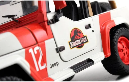 Miniatura 6 de Jada Jurassic World 1:24 1992 Jeep Wrangler Jurassic World - Auto fundido a presión, juguetes para niños y adultos