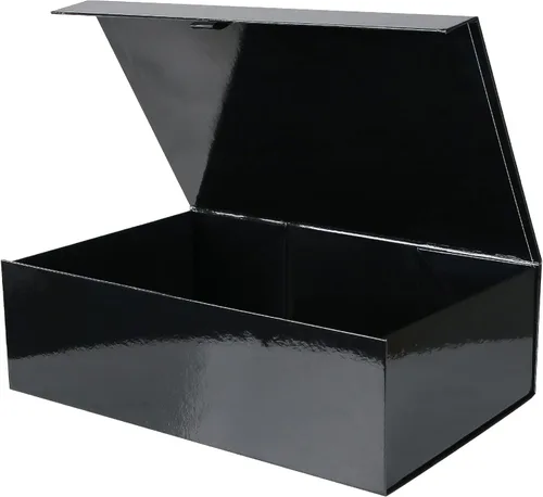 Miniatura 8 de Aimyoo Cajas de regalo magnéticas Galaxy negras con tapas 13.8x9x4.3 pulgadas, caja grande de propuesta para dama de honor y padrino, caja plegable
