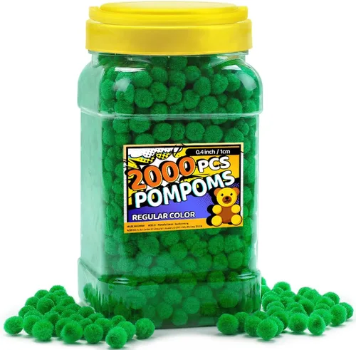 Miniatura 24 de Bundooraking Pompones, 1.5 pulgadas (4cm), 90 piezas bolas grandes multicolor a granel para artes y manualidades, pompones suaves y esponjosos