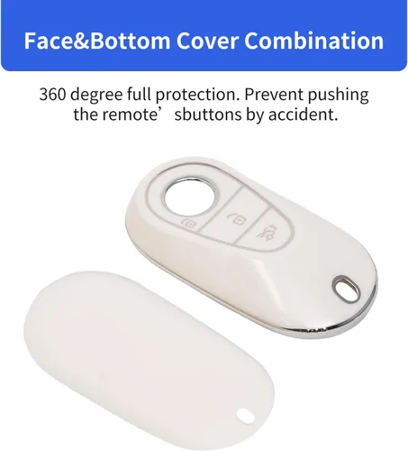 Miniatura 3 de OFFCURVE Funda para llavero Mercedes Benz, funda inteligente de TPU suave para llave de automóvil, protector de llave de automóvil, accesorios