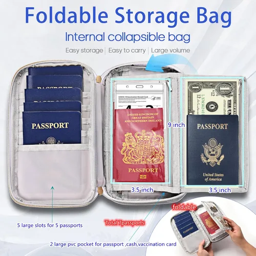 Miniatura 2 de Soporte para pasaporte, Negro -, Multifunción