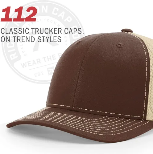 Miniatura 6 de Richardson - Gorra de béisbol ajustable unisex 112, Snapback estilo camionero